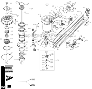 Page A Diagram and Parts List for  Porter Cable